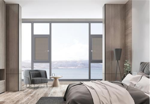 93内隐框断桥窗纱一体系列