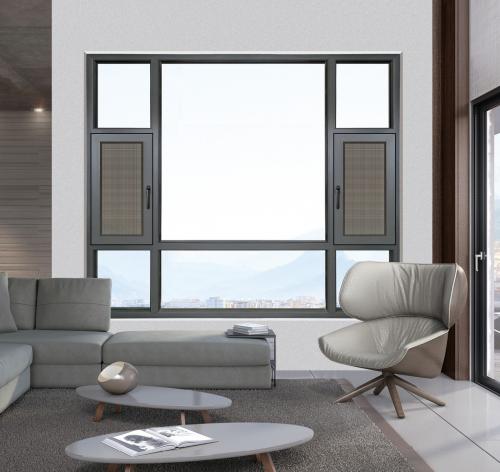 108(爆款)内隐框断桥窗纱一体系列